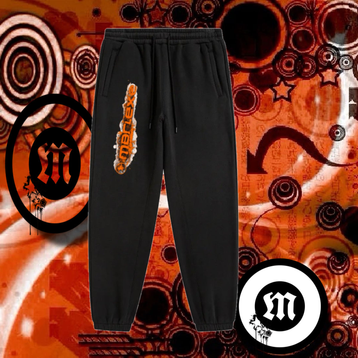 Orange FrutigerMetro sweatpants